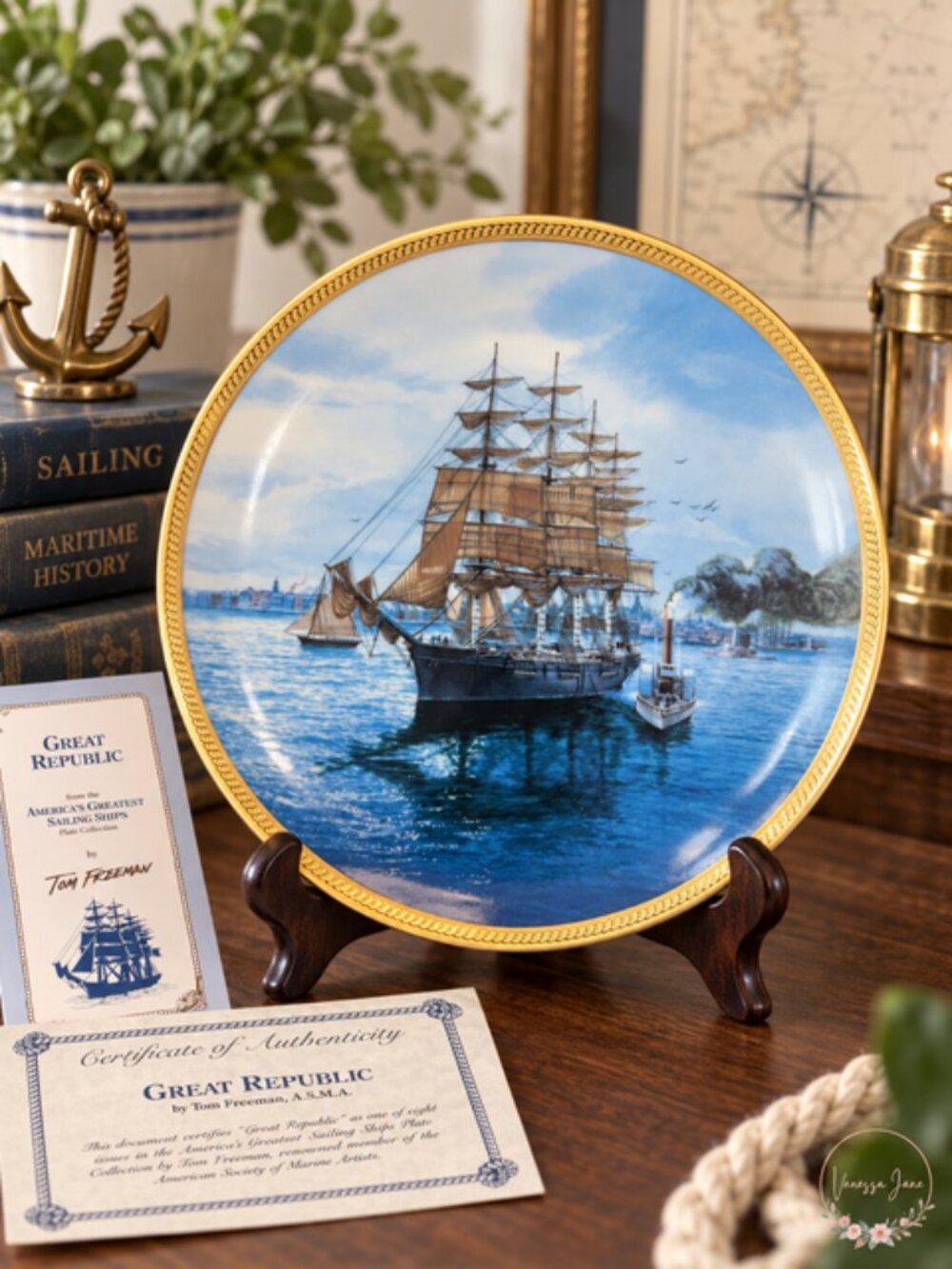 1987 Hamilton Collection The Great Republic Plate